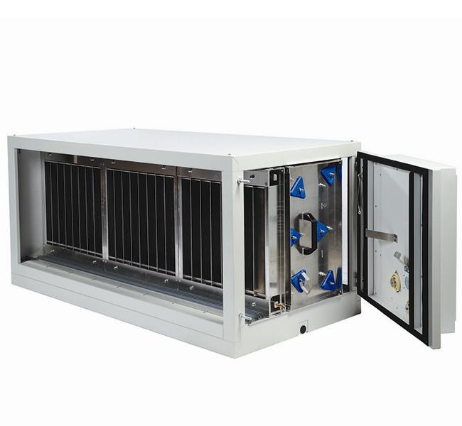 7942042000  Plymovent SFE-75 Stationary Filter Unit with Electrostatic Filter 7500 m³/h, 400v 3ph, Left - Right Airflow